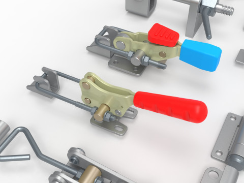 Latches and hinges 3D-Modell