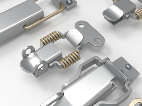Latches and hinges 3D-Modell