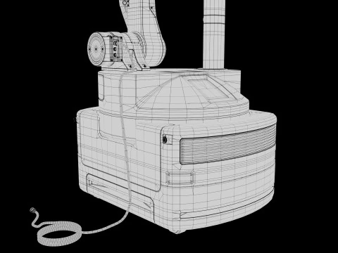 Industrial Robot arm 3D Model