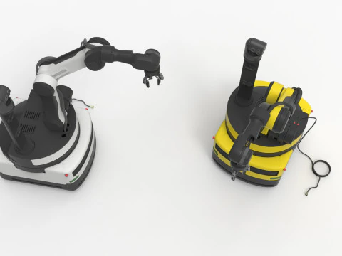 Industrial Robot arm 3D Model