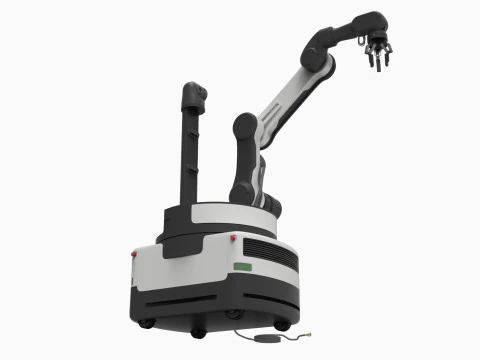 Industrial Robot arm 3D Model