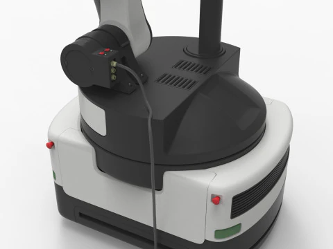 Industrial Robot arm 3D Model