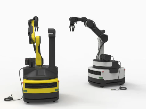 Industrial Robot arm 3D Model