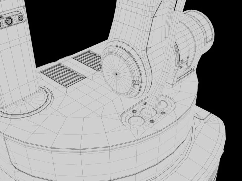 Industrial Robot arm 3D Model