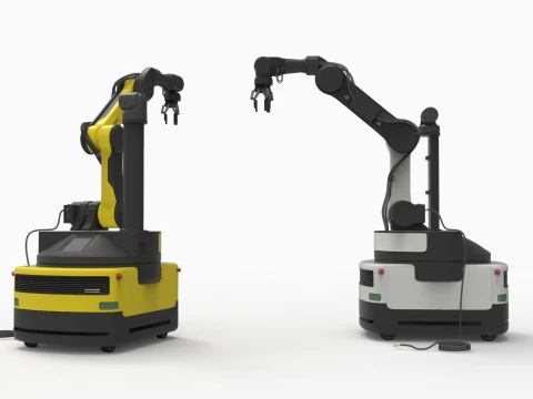 Industrial Robot arm 3D Model