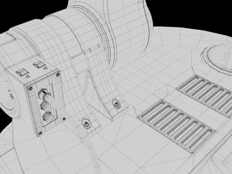 Industrial Robot arm 3D Model