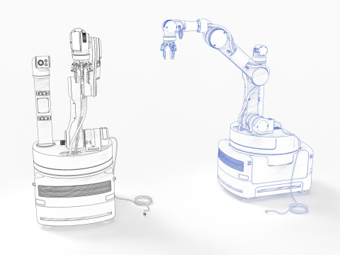 Industrial Robot arm 3D 모델