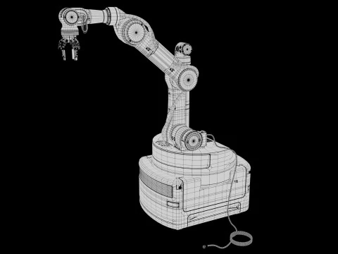 Industrial Robot arm 3D Model