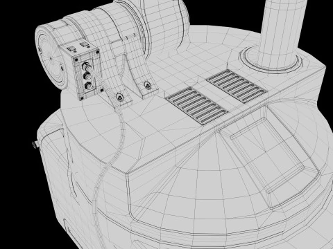 Industrial Robot arm 3D Model