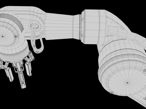 Industrial Robot arm 3D Model