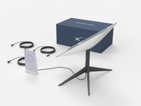 Starlink satellite dish 3D मॉडल