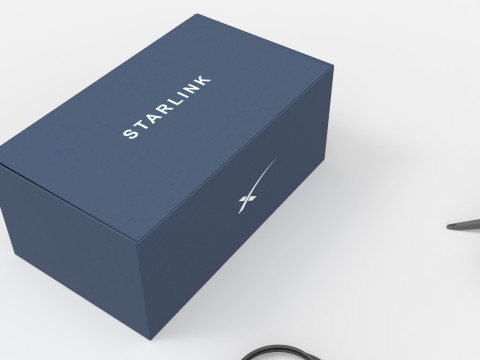 Starlink satellite dish 3D मॉडल