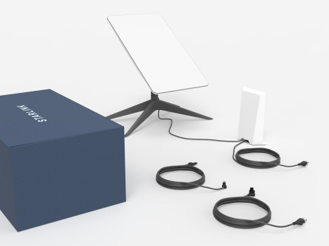 Starlink satellite dish 3D मॉडल