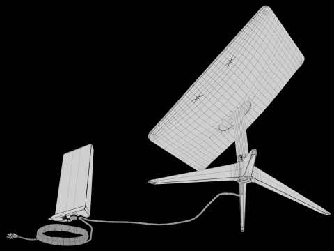 Starlink satellite dish 3D मॉडल