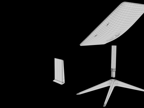 Starlink satellite dish 3D मॉडल