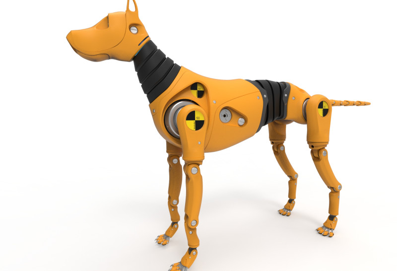 Dummy Robot Dog 3D मॉडल .c4d .max .obj .3ds .fbx .stl .blend