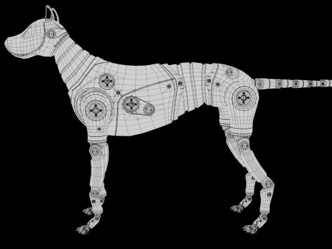 Dummy Robot Dog 3D मॉडल