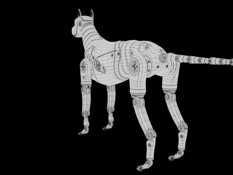 Dummy Robot Dog 3D मॉडल