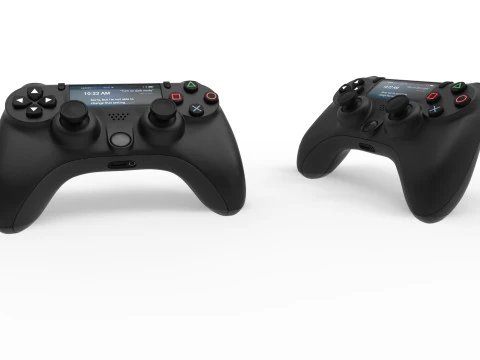 게임패드 조이스틱 3D 모델