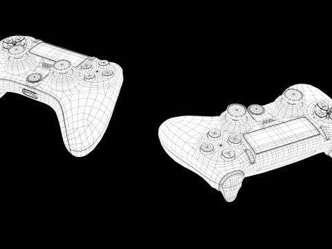 Gamepad Joystick Model 3D