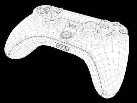 Gamepad Joystick Model 3D