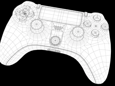 게임패드 조이스틱 3D 모델