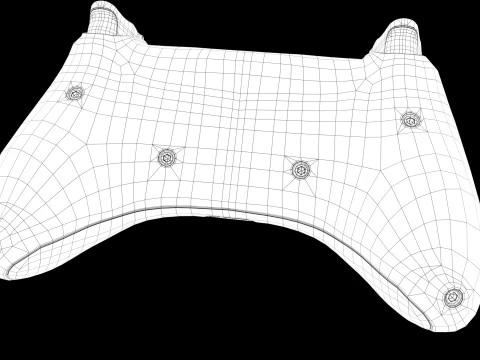 게임패드 조이스틱 3D 모델