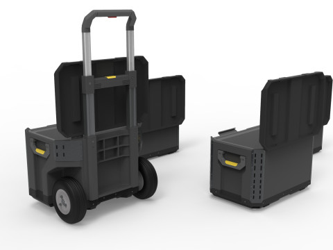 Tool Box Set closed and open 3D Model