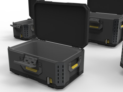 Tool Box Set closed and open 3D Model