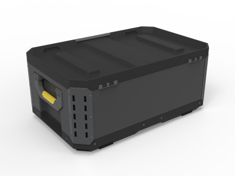 Tool Box Set closed and open 3D Model
