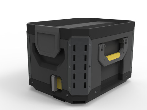 Tool Box Set closed and open 3D Model