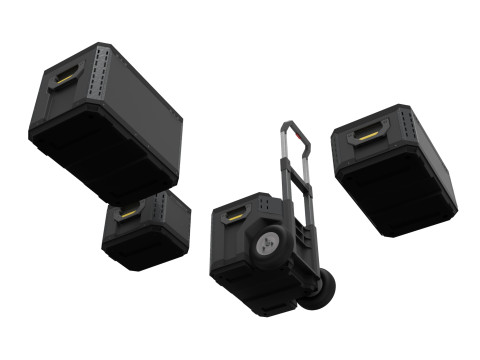 Tool Box Set closed and open 3D Model