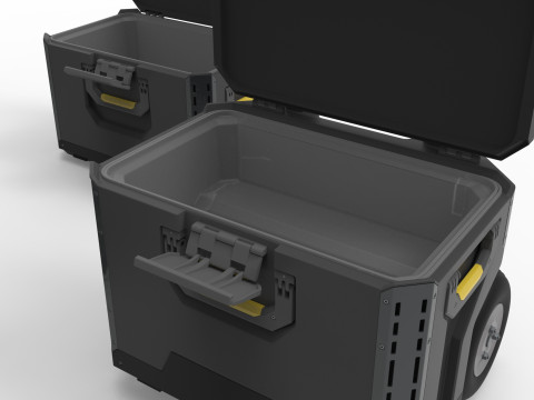 Tool Box Set closed and open 3D Model