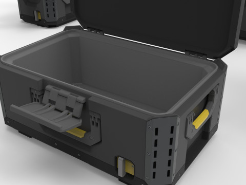 Tool Box Set closed and open 3D Model
