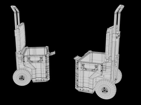 Tool Box Set closed and open 3D Model