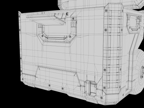 Tool Box Set closed and open 3D Model