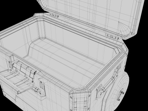 Tool Box Set closed and open 3D Model