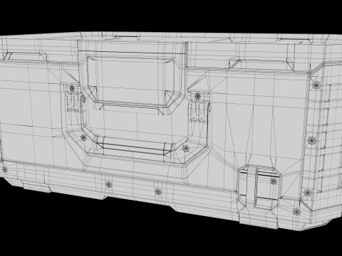 Tool Box Set closed and open 3D Model
