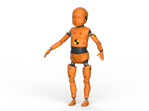 Dummy Robot Android Family man woman child Modelo 3D