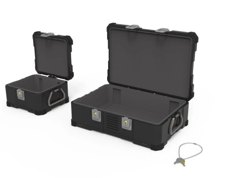 Boxes Close and Open vs key 3D Model