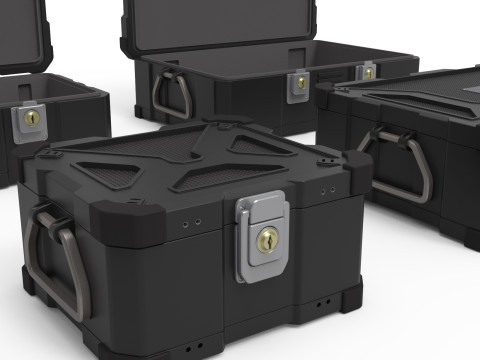 Boxes Close and Open vs key Modèle 3D