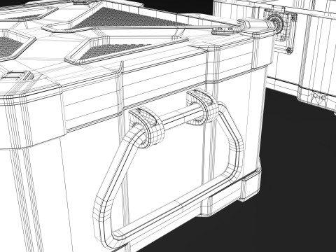 Boxes Close and Open vs key Modèle 3D