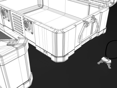 Boxes Close and Open vs key Modèle 3D
