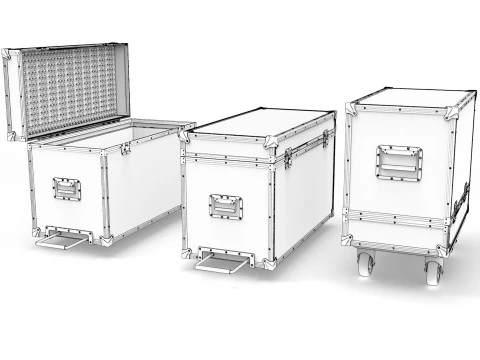 Flightcase Verlichtingskast 3D Model