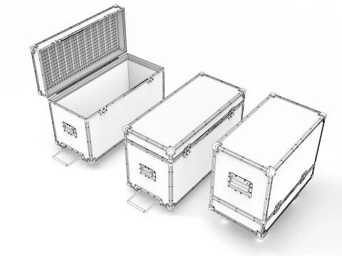 Flightcase Verlichtingskast 3D Model