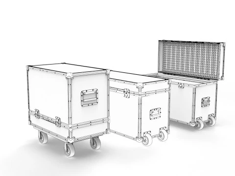 Flightcase Verlichtingskast 3D Model