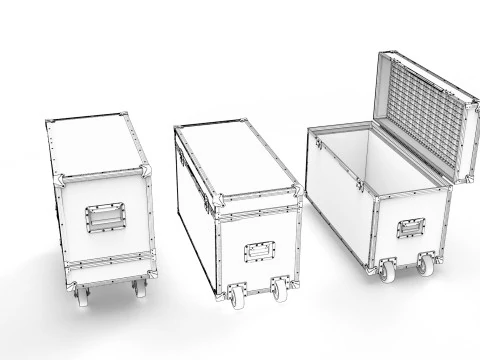 Flightcase Verlichtingskast 3D Model