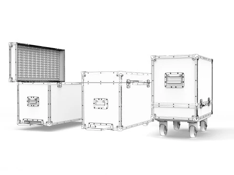 Flightcase Verlichtingskast 3D Model
