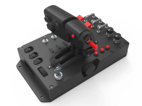 Aircraft control joystick 3D Model