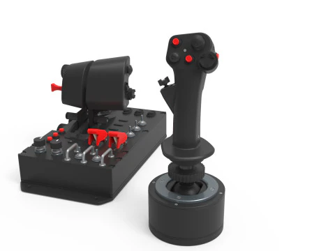 Aircraft control joystick 3D Model